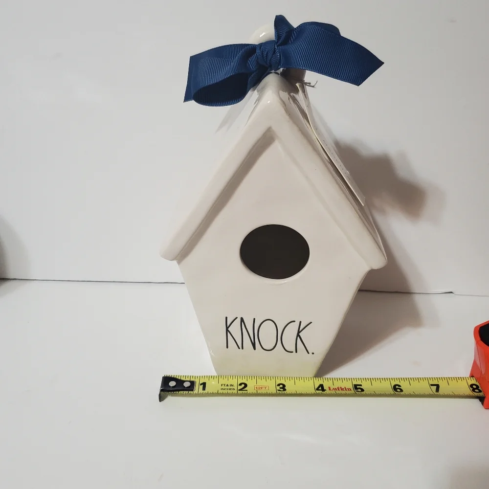 1, New Rae Dunn KNOCK birdhouse - Picture 4 of 13